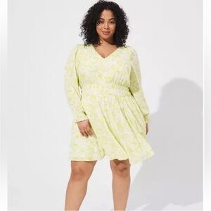 Torrid Mini Wash Gauze Wide Waist
Skater Dress 1X